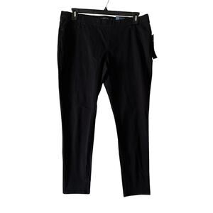 Apt. 9 Modern Fit Skinny Leg Denim Jeans Women's 16P Petite Black Mid Rise Pants